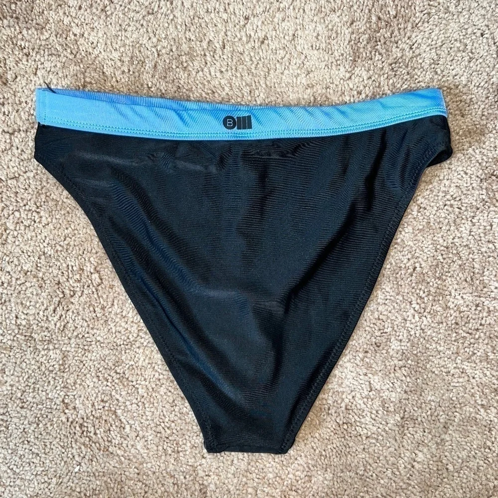 NWT Bandier x Solid & Striped The Candace Bikini Bottom in Black Size Medium